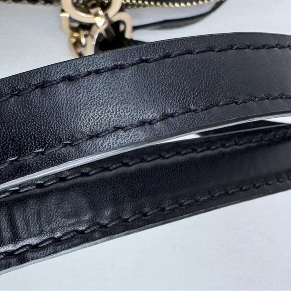 Coach Signature Turnlock Black Gray Jacquard Canvas Leather Trim F14281 - Picture 11 of 12